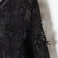 gypsophila embroidery sheer tops Black【Delivery in January 2024】