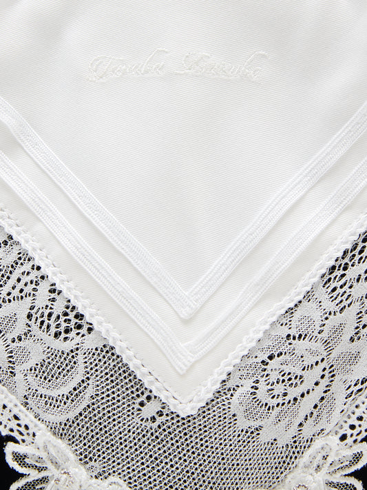 White handkerchief motif【Delivery in June 2025】