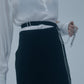 three long chain cut-out tight skirt【Stock】