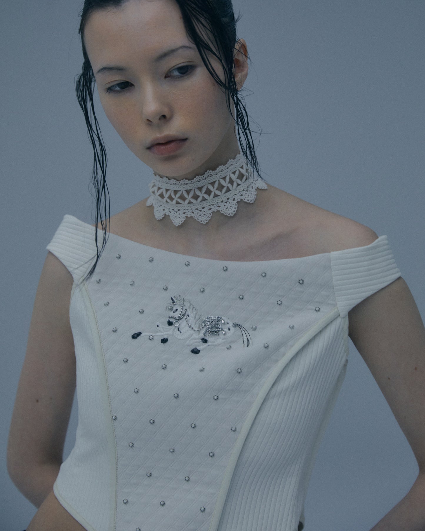 white horse corset【Delivery in January 2023】