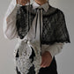 black lace cape【Delivery in August 2023】