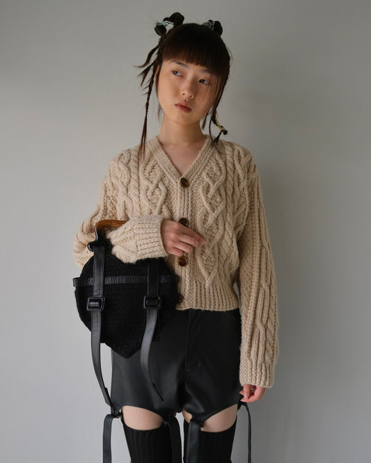 heart knit bag【Stock】