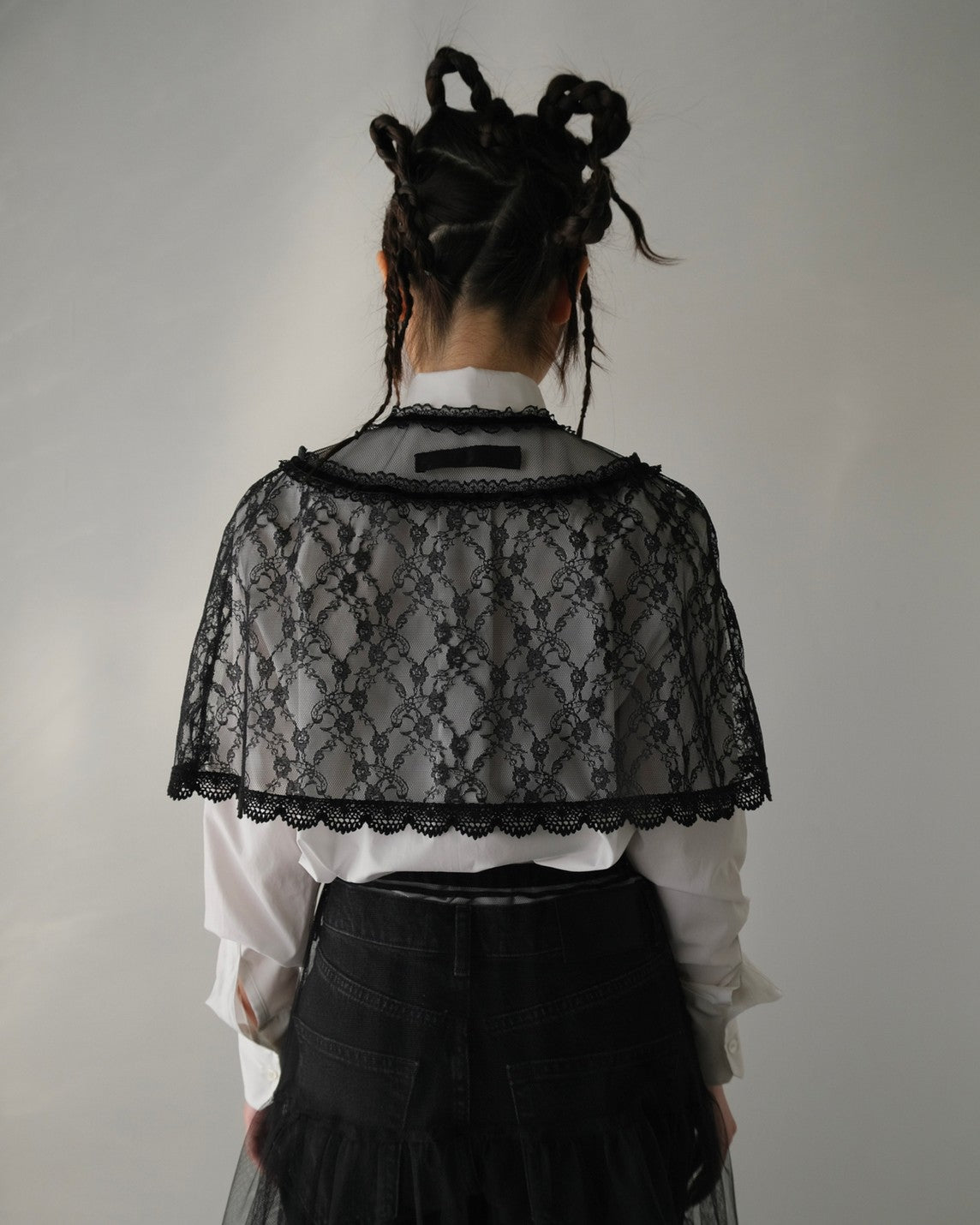 black lace cape【Delivery in August 2023】