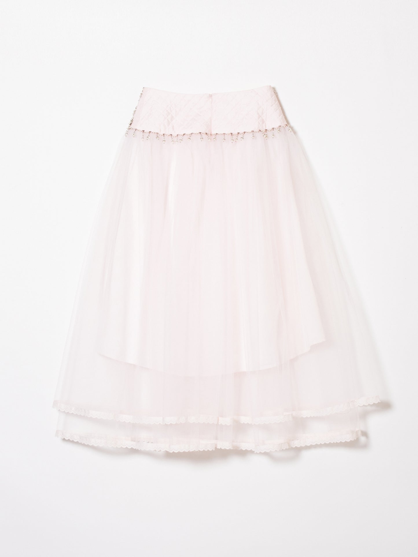White pearl skirt Pink