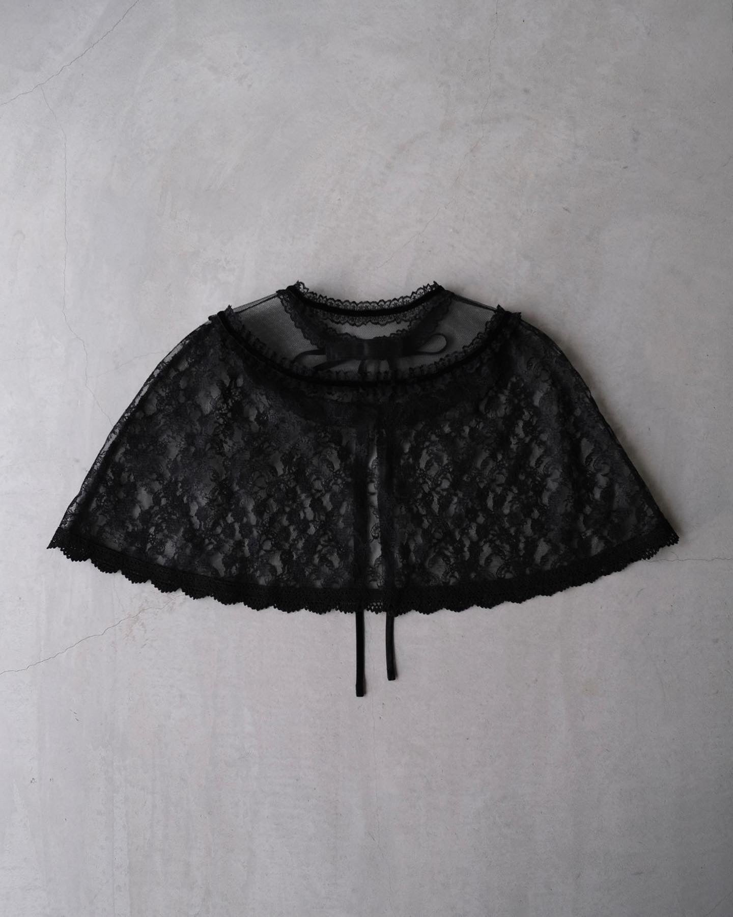 black lace cape【Delivery in August 2023】